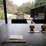 惣湯テラス - ダイニングのテーブルより。