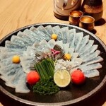 創作Dining SHARI流川 - 河豚の薄造り※要予約