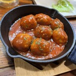 居酒家万座 - つくねのトマトソース煮です。