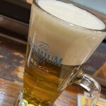 居酒家万座 - 生ビールです。