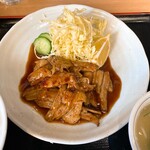 りんりん - ローズポークのばら肉を使った生姜焼きです♪