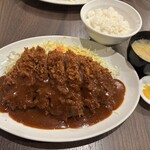 とんかつ ひろ喜 - 特大上ロースとんかつ定食（200g）1400円