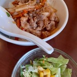 ポパイ ラーメンレストラン - 半カルビ丼セット