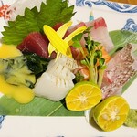 割烹 ちばな - 刺身盛り合わせ ５種