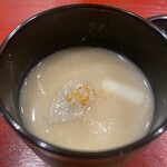 小料理 かん田 - 粕汁濃厚な甘み旨味、今日の寒さが吹き飛んだ