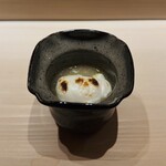 くるますし - 焼トラフグ白子と蕪の茶碗蒸し