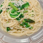 イタリア食堂 PACE - 釜揚げしらすと菜花のアンチョビガーリック