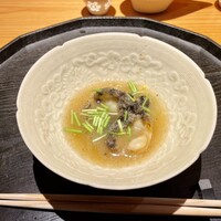 割烹 きさら - 鮑とセリのミゾレ和え