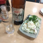 御食事処ときわ - ポテトサラダとBEER