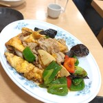 御食事処ときわ - 豚肉玉子きくらげの炒め物