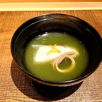 京橋 鮨 好日 - 真鯛奉書巻　茶清汁