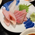 しんのすけ - 刺身三種盛り