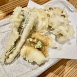 しんのすけ - おまかせ天ぷら三種盛り