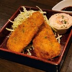 飲んべぇ食堂 らくだ屋 - アジフライ(少なくしてもらってます)
