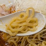 食堂 はせ川 - 東京製麺の中太麺