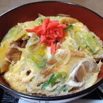 味処もん - 油麩とネギ、玉子に、紅生姜