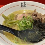 らーめん えんや - 塩ラーメン　+切り落としチャーシュー