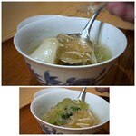 中華 大しげ - ＊鱶鰭がたっぷり入り、汁も美味しいとの感想でした。