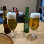 中華 大しげ - ◆夫はノンアルコールビール(800円×3）、私はプレモル(800円）を。