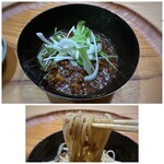 中華 大しげ - ＊甜麺醤の甘みや調味料の旨味を感じる肉味噌の味わいがよく、美味しいこと。