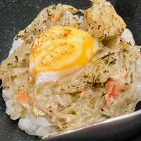 すし 堺 - 毛蟹の小丼さん炙られてまーす。