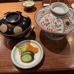 天吉 - ミニかき揚げのお食事〜天丼〜と香の物