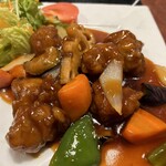 プリプリの酢豚