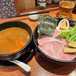 魚貝中華そば 西尾久さんご - 料理写真:海老トマトつけめん　1,100円