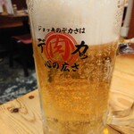 分倍河原 肉流通センター - 黒ラベル604円がハッピーアワーで329円→更にアプリクーポンで通常1,044円のメガに無料で変更♪