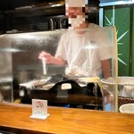 天吉 - カウンターの好位置にて