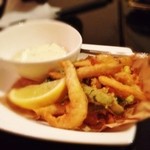 SOIL - 富山産白エビとアスパラのフリット