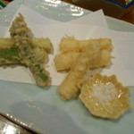 和食美酒 ほり米 - 2014年6月　アスパラ（青＆白）