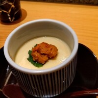 鮨 銀座おのでら 弟 本店 - 蒸しウニ茶碗蒸し