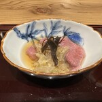 肉料理ふくなが - イチボの湯引き