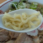 喜多方ラーメン 天高盛 - 曽我製麺の中太麺