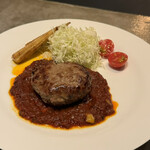 三品道場 - ハンバーグ/トマトソース