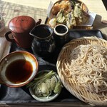 相川庵 - 天もりそば 1290円 大盛り 120円！
