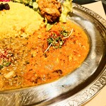ヤミーズ 旧ヤム邸 - ★ C：くずし豆腐と高菜のトマトカレー (月替わり)