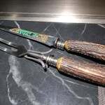 横浜 夜景 鉄板焼＆ステーキ 祥鳳 - シェフが長年愛用しているステーキナイフ＆ミートフォーク