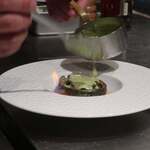 横浜 夜景 鉄板焼＆ステーキ 祥鳳 - 鮑の鉄板焼　〜ブランデーの香りを纏って〜