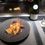 横浜 夜景 鉄板焼＆ステーキ 祥鳳 - 伊勢海老の鉄板焼　～アメリケーヌソースで～