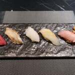 横浜 夜景 鉄板焼＆ステーキ 祥鳳 - 大将のお任せ5貫　※別注