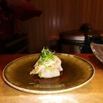 寿司 あさ海 - 虎河豚のカワハギ肝和え