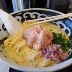 弘明寺丿貫 - 浅利の酒粕クラムチャウダーソバ