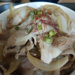 肉の匠 どんぶり舎 - 糸唐辛子と分葱の調和が良い