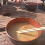大山山頂茶屋 - 豚汁　¥500