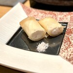 恵比寿 鮨 ふじまさ - 白子の春巻