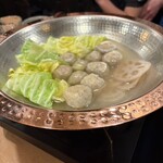 ハウスサンアントン - 軍鶏つくねはラベンダー香のタレで　これがまたうまいとなればぶっ飛んだセンスにもう着いていくしかないでしょう