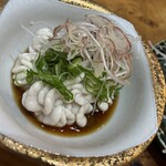 酒肴 蓮 - ひだが大きく新鮮な鱈の白子ポン酢(*'▽'*)