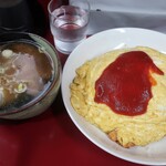丸亀飯店 - ・「オムライス＋セットスープ(¥850)」